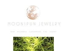 Tablet Screenshot of moonspunjewelry.com